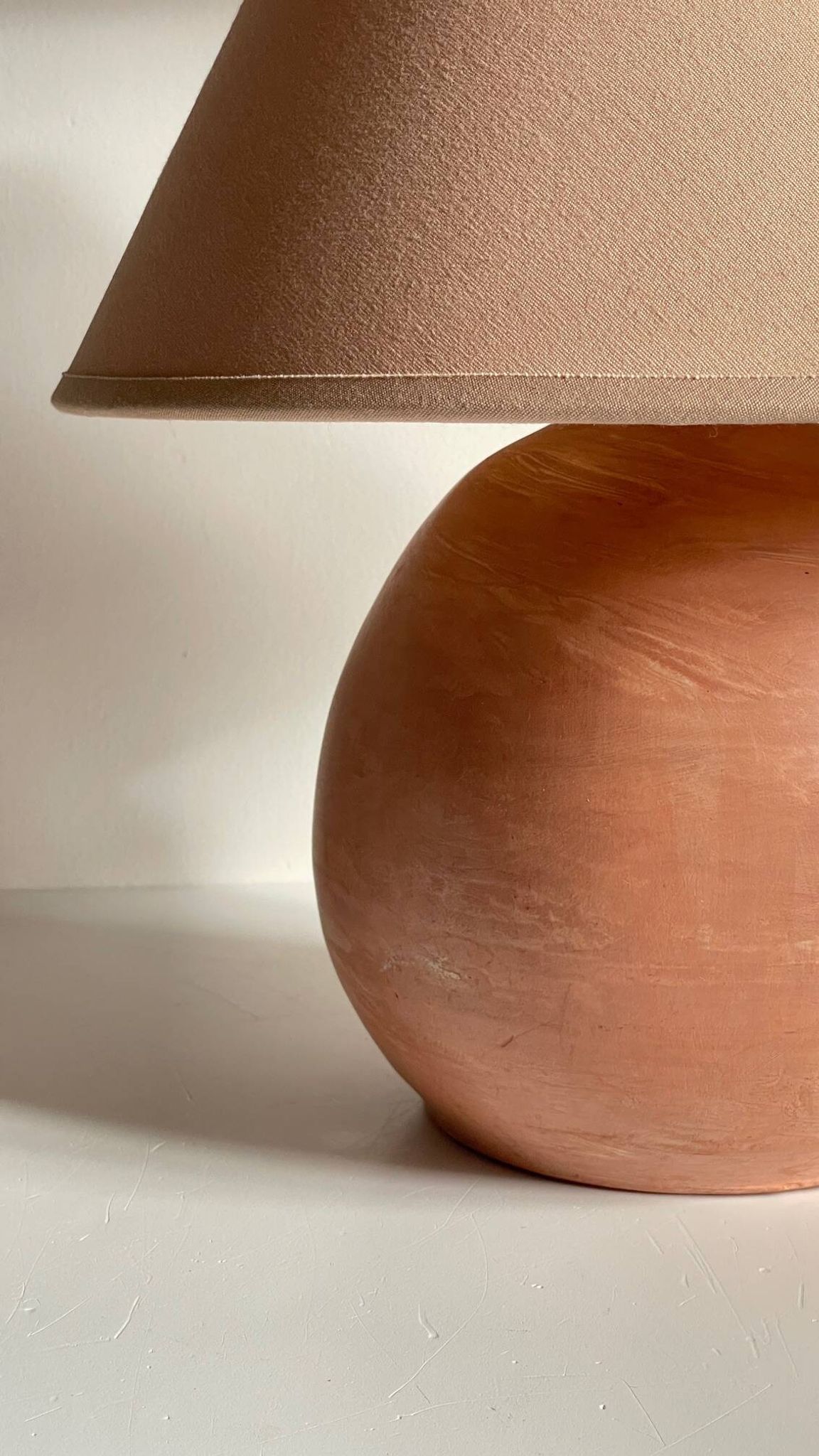 LAMPE Artisanale Terre Cuite VINTAGE