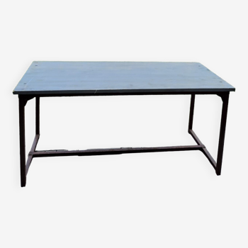 Folding industrial table