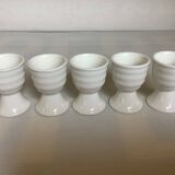 Five Royal Boch Belgium egg cups