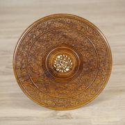 Small Early 20th Century Inlaid Side Table, 1950s