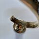 Gold-plated brass candlestick
