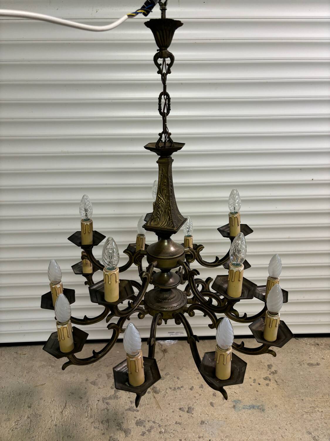 Bronze chandelier