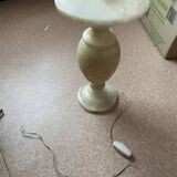 Alabaster lamp base