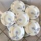 Set of 6 hollow plates Longwy 20s