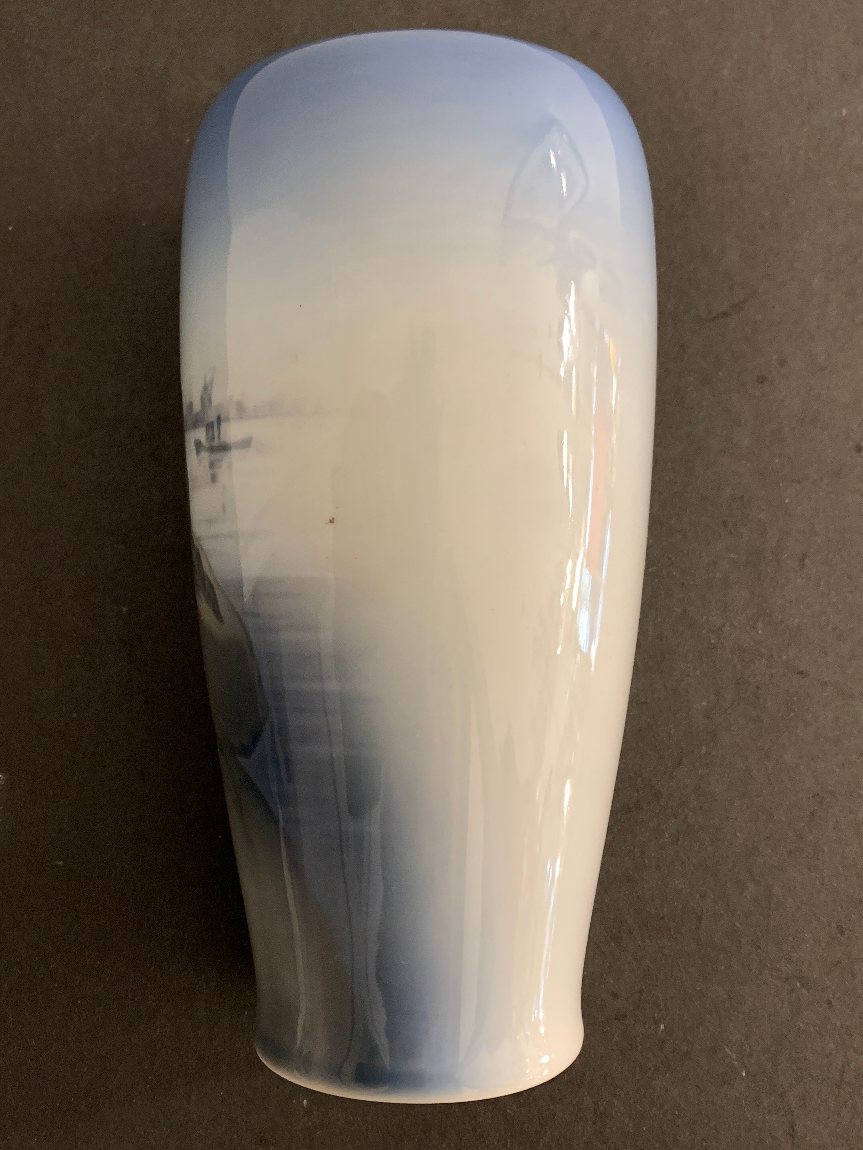 Vase danois en porcelaine, la petite sirène de Royal Copenhagen Langelinie, 1970