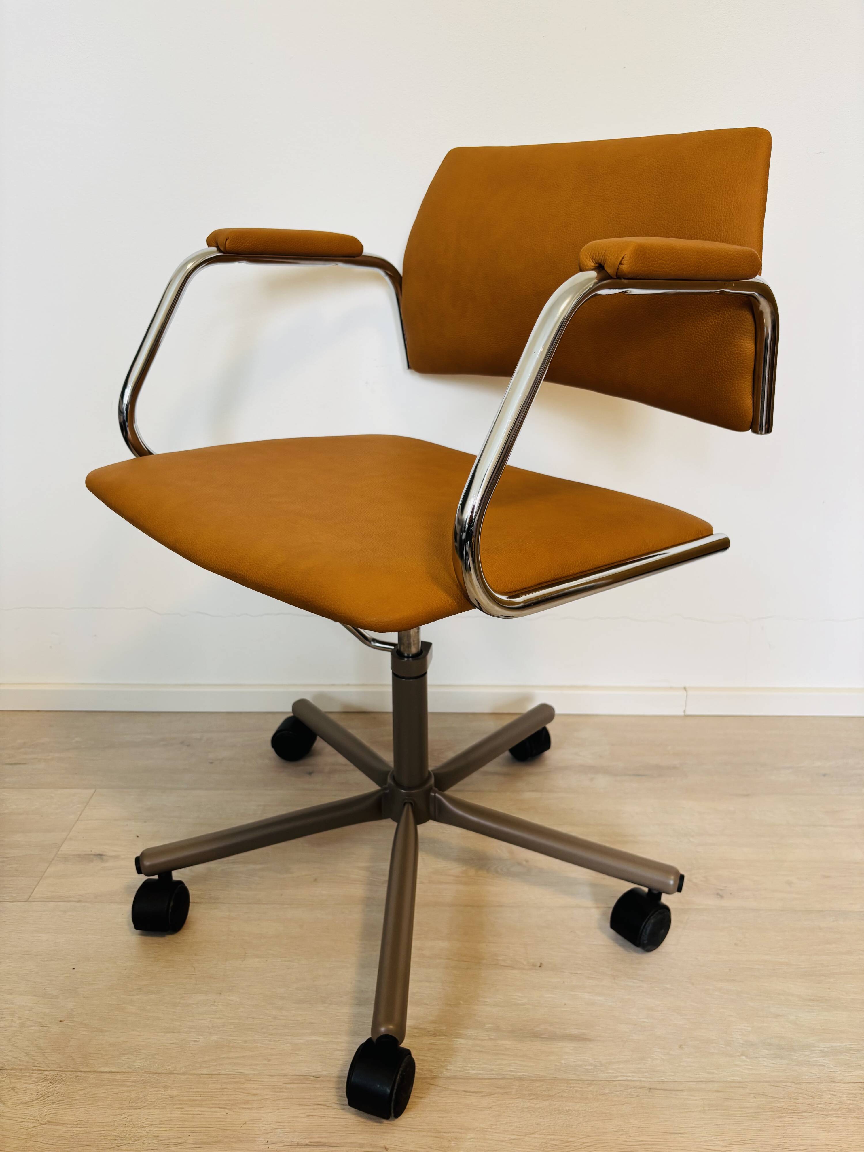 Fully restored Mustard Office Chair by Kovona K-384, Czechoslovakia 1970’s