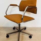 Fully restored Mustard Office Chair by Kovona K-384, Czechoslovakia 1970’s