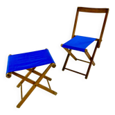 Set of camping chair and stool