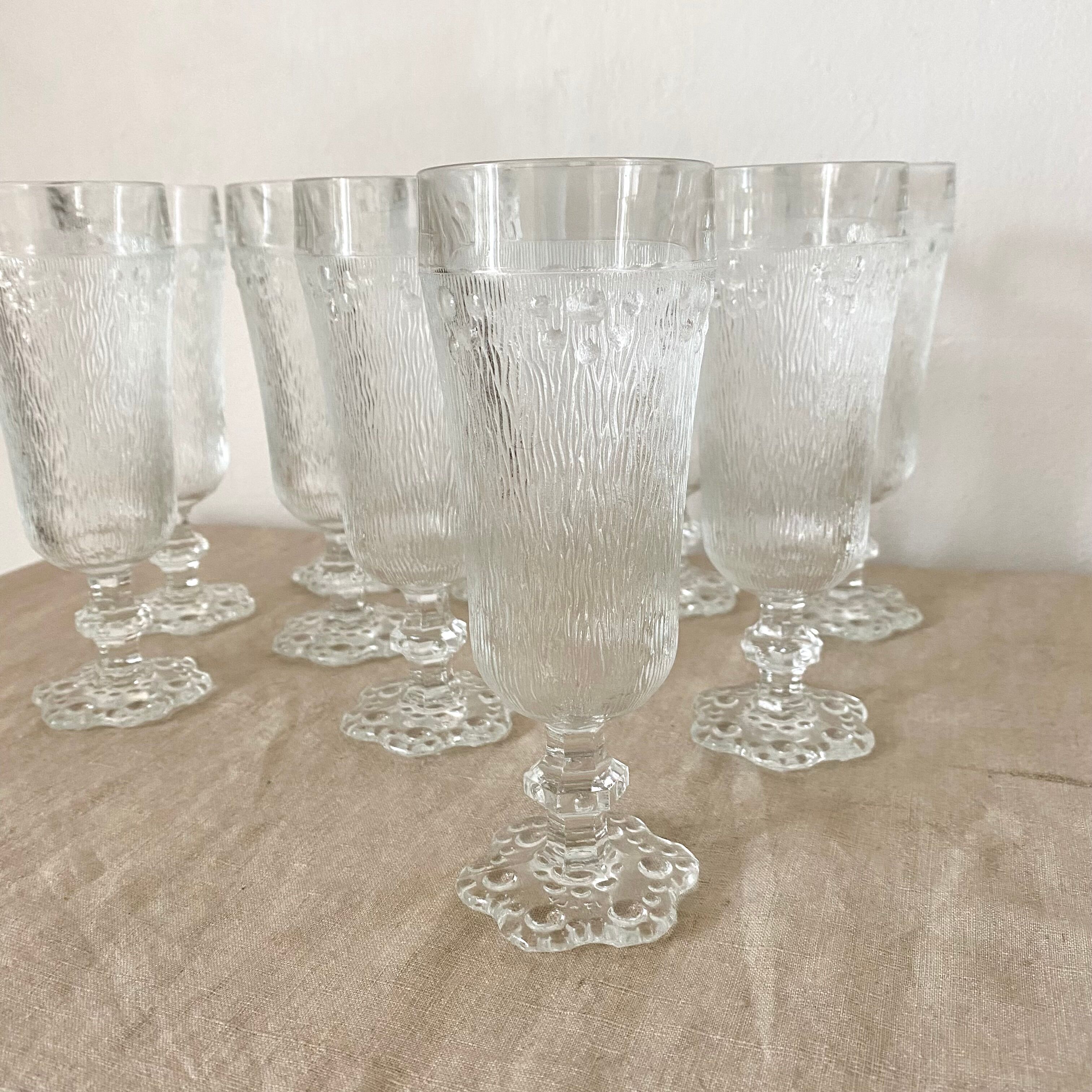 Vintage champagne flutes