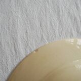 Set of 4 vintage soup plates with burgundy decoration