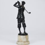Bronze statue of the golfer Harry Vardon from the 1920s, Richard Thuss, Argentor Vienna.