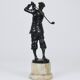Bronze statue of the golfer Harry Vardon from the 1920s, Richard Thuss, Argentor Vienna.
