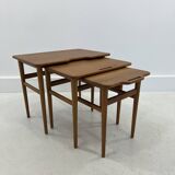 Danish Teak Nesting Tables by Kurt Østervig for Jason Møbler, 1960s, Set of