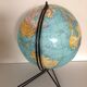 Girard Barrère cardboard globe with tripod foot /vintage 50-60s