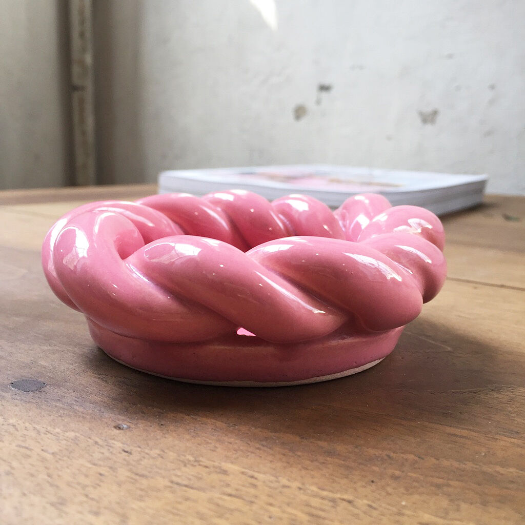 Ashtray empty-Pocket ceramic pink
