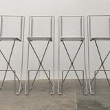 Kreuzschwinger Bar Stools 2nd Generation German by Till Behrens for Till Behrens Systeme, 2000s, set of 4