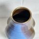 Blue and brown ceramic vase from the 1980s.