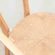 Set of 4 Scandinavian straw chairs