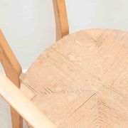 Set of 4 Scandinavian straw chairs