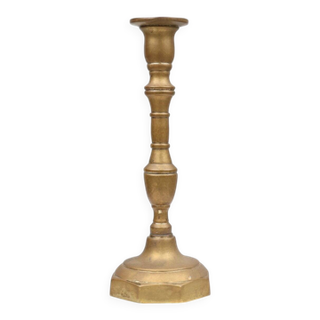 Bougeoir français ancien en bronze, années 1890.