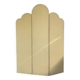 Vintage headboard screen with yellow trimmings fabric