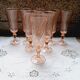 Lot of 8 Champagne flutes Luminarc Arcoroc Rosaline