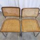 Set of 2 Vintage Cesca Cane Chair: 1970s Italian Mid-Century Modern Dining