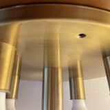 Space Age brass ceiling light by Schmitz Leuchten