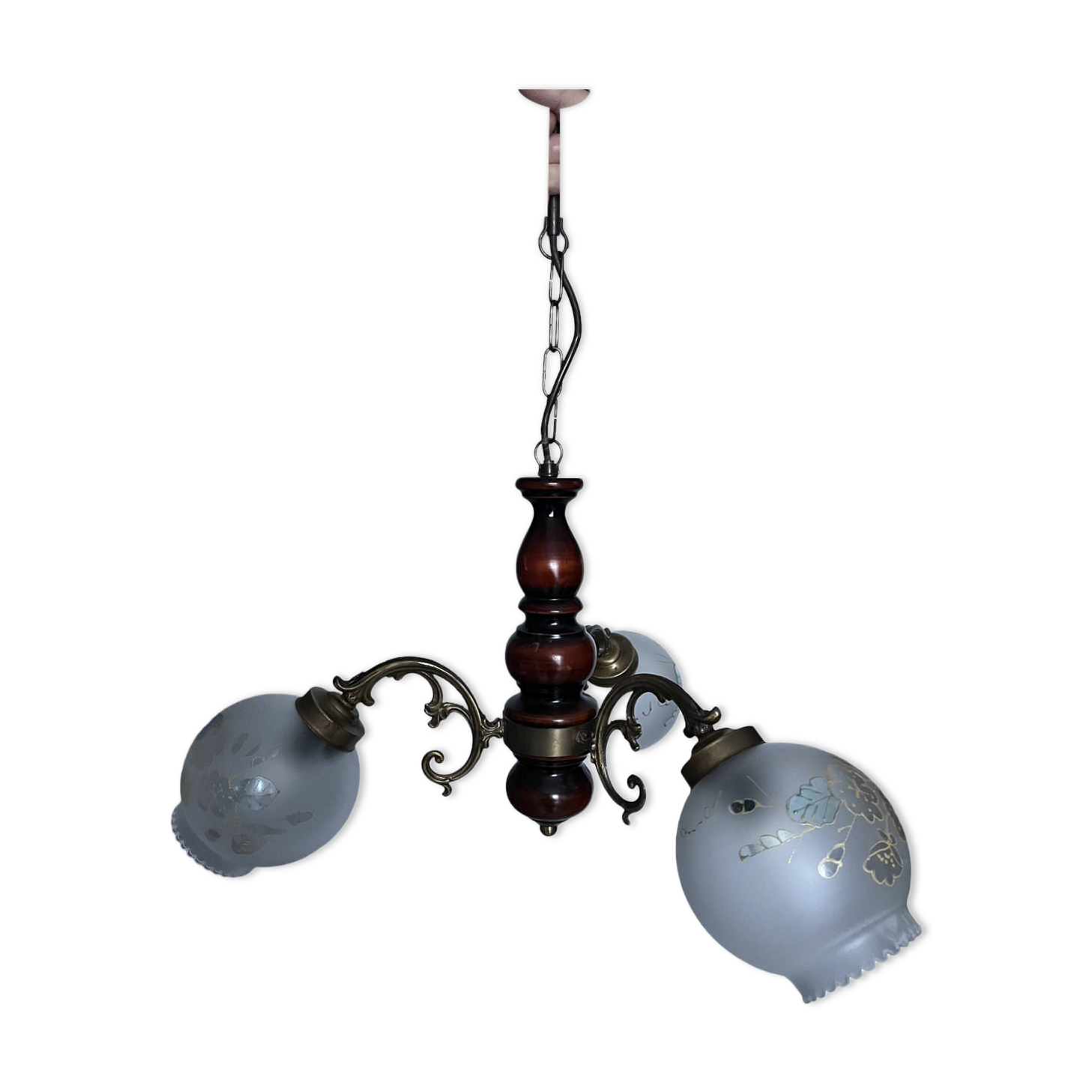 Vintage three-light chandelier