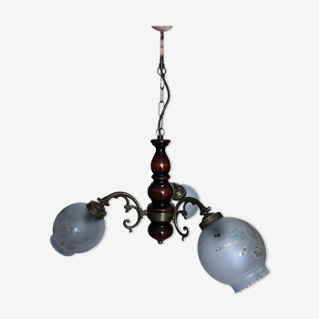 Vintage three-light chandelier