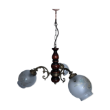 Vintage three-light chandelier