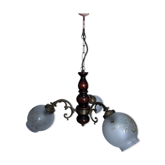 Vintage three-light chandelier