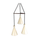 Lampe suspendue en teck Boomerang des années 1960 par Philips Mid Century Vintage