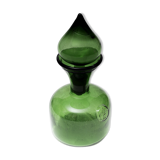 Pot en verre vintage couleur vert