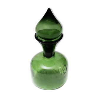 Pot en verre vintage couleur vert
