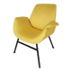 Vintage Mid-Century Modern Yellow Fabric Armchair - Alvin Lustig Style