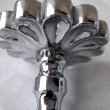 4 chrome-plated brass hooks