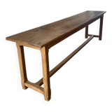 Console table "campaign" solid oak