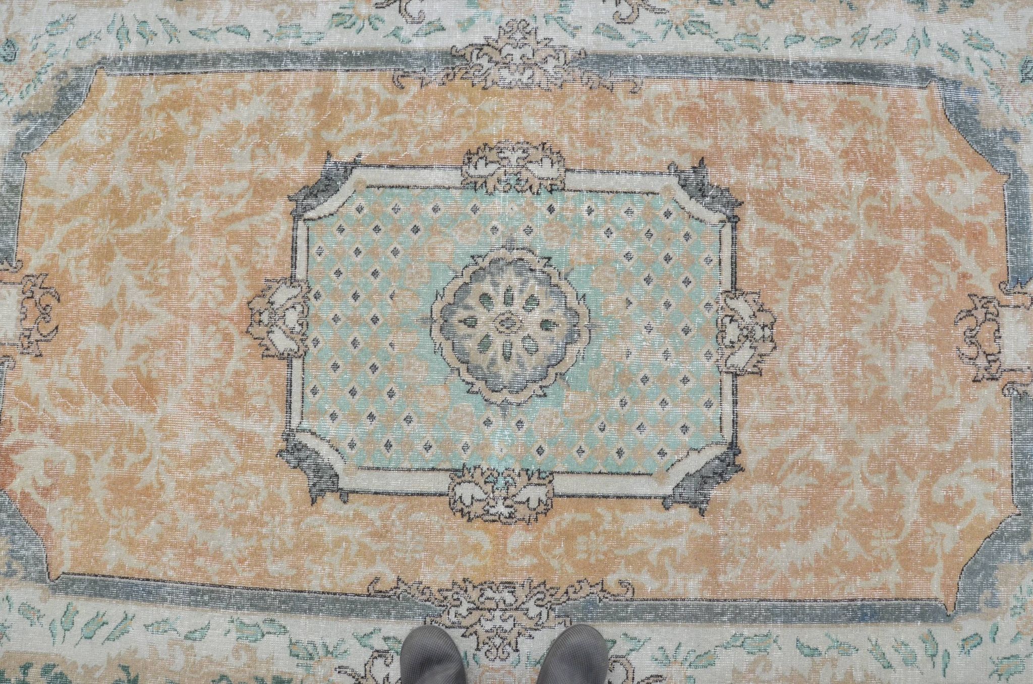 Oushak Turkish Vintage Rug sku 3244