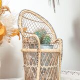 Emmanuelle miniature rattan chair