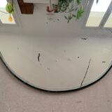 Oval mirror beveled old 32x47cm