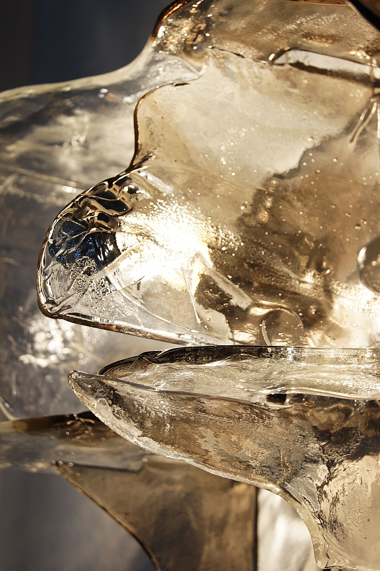 Italian Murano Glass Wall Lamps by Carlo Nason for Mazzega, 1970s, Set of 2