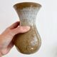 Beige stoneware vase
