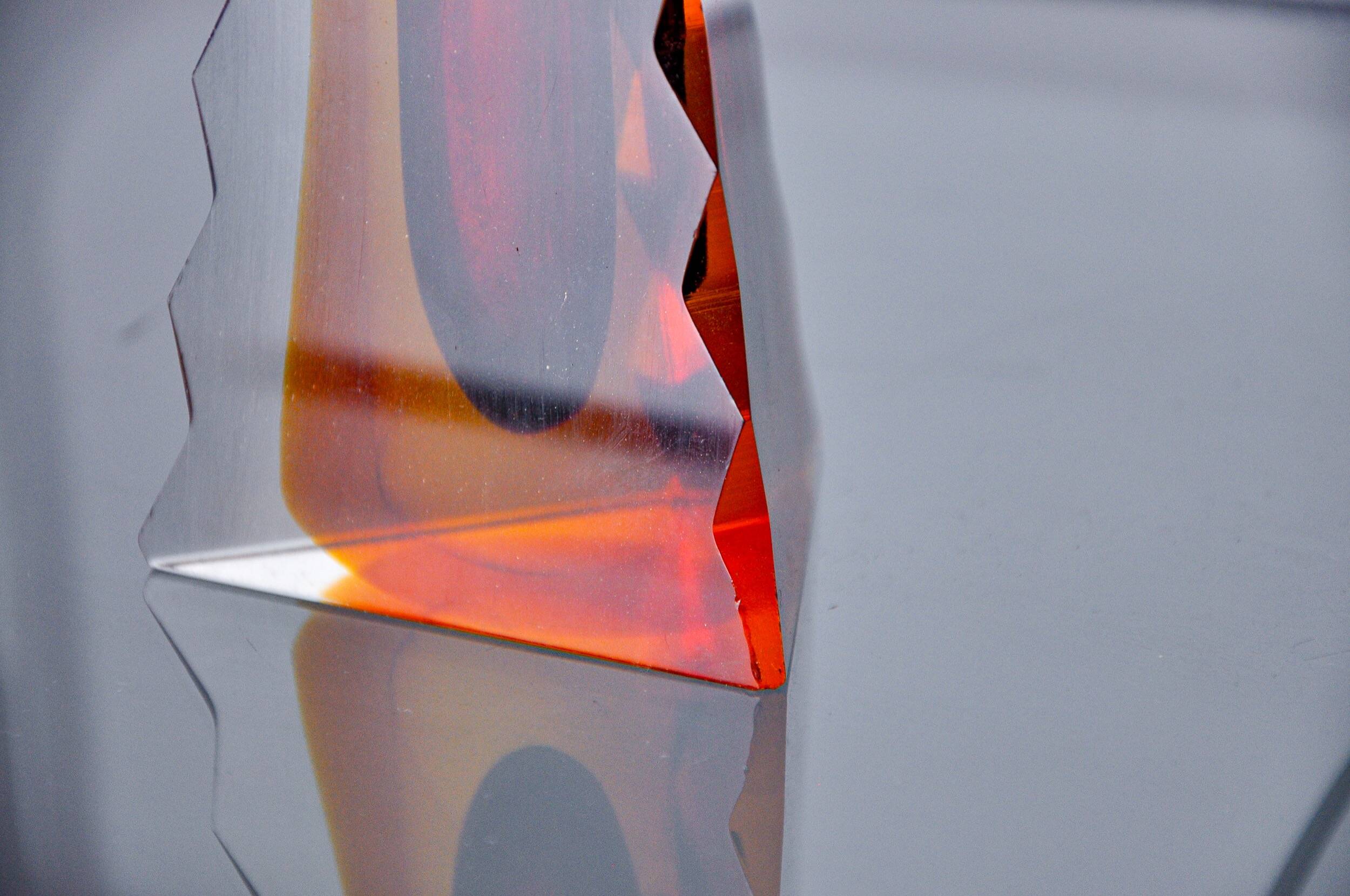 Sommerso lamp by PIETRO TOSO for Seguso, Murano, Italy, 1970