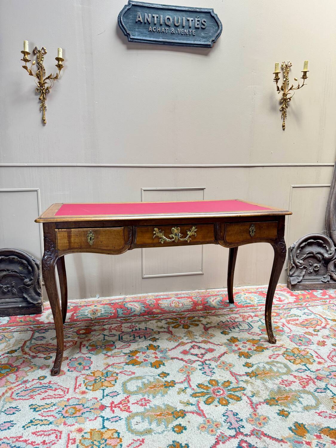 18th century Regency period natural wood desk