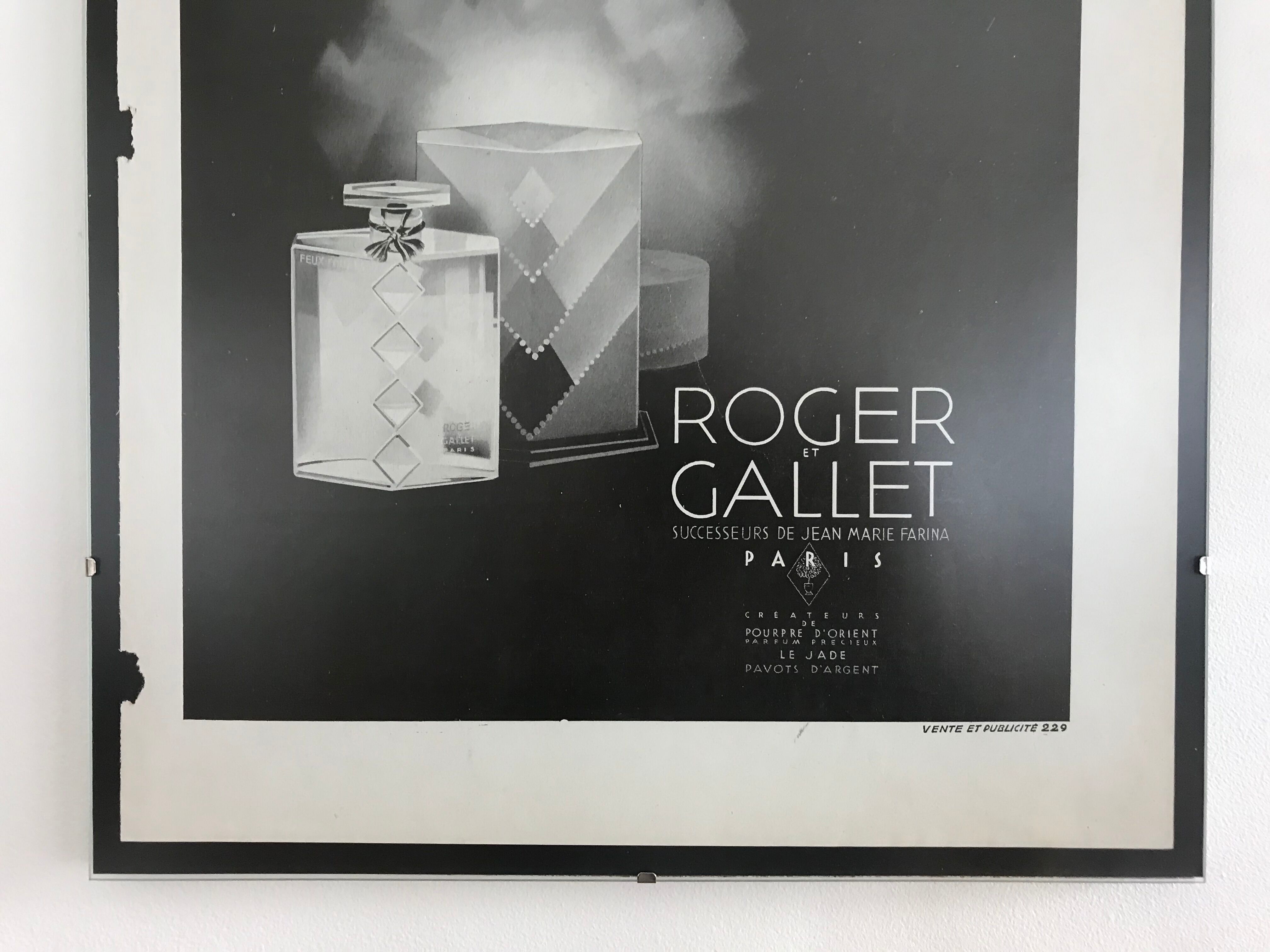 Advertising poster Roger and Gallet 1930