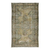 Turkish Anatolian Handmade Vintage Area Rug 253 cm x 158 cm