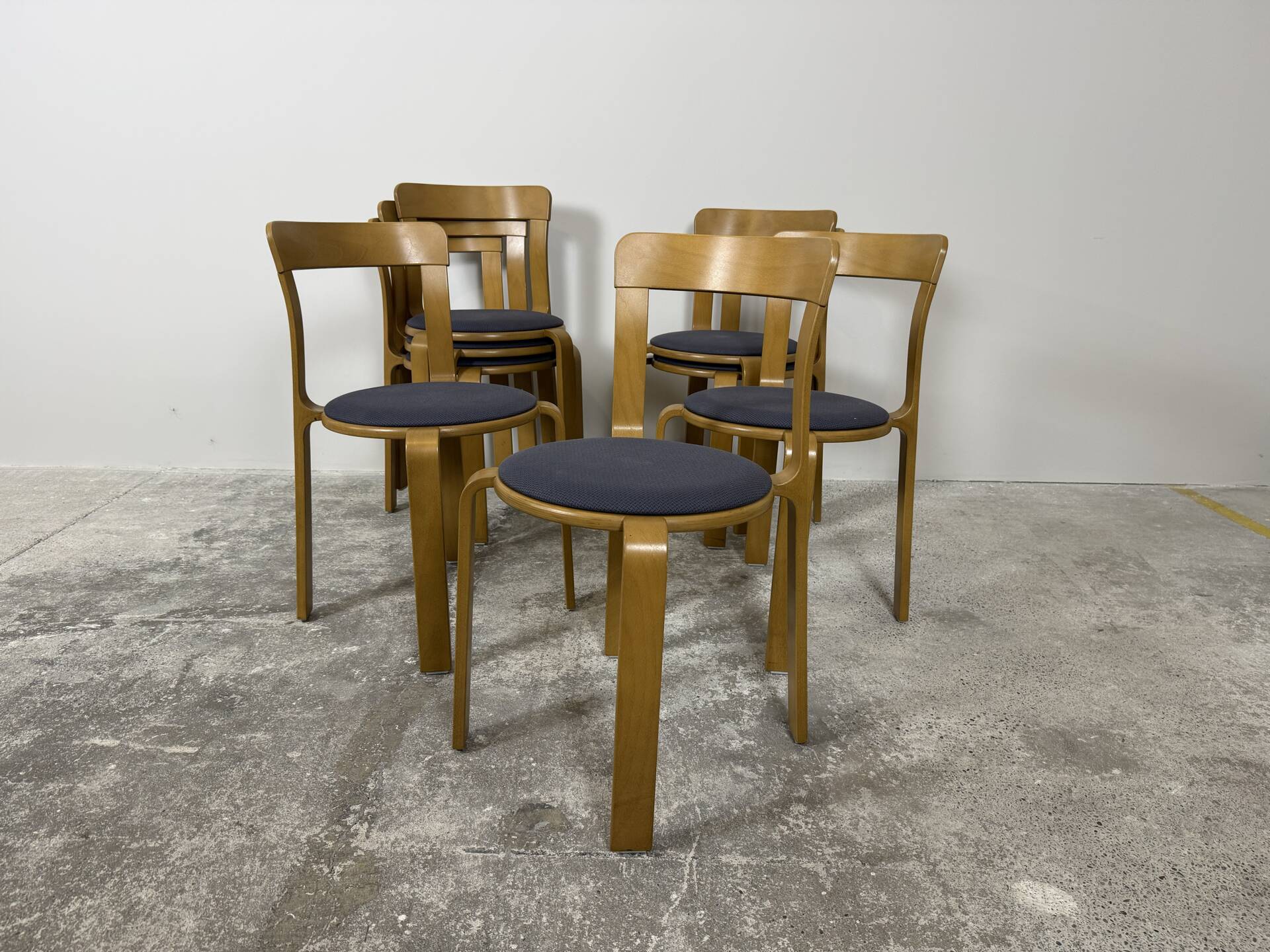 8 Bruno Rey chairs – Dietiker – Model 3300 – Swiss design