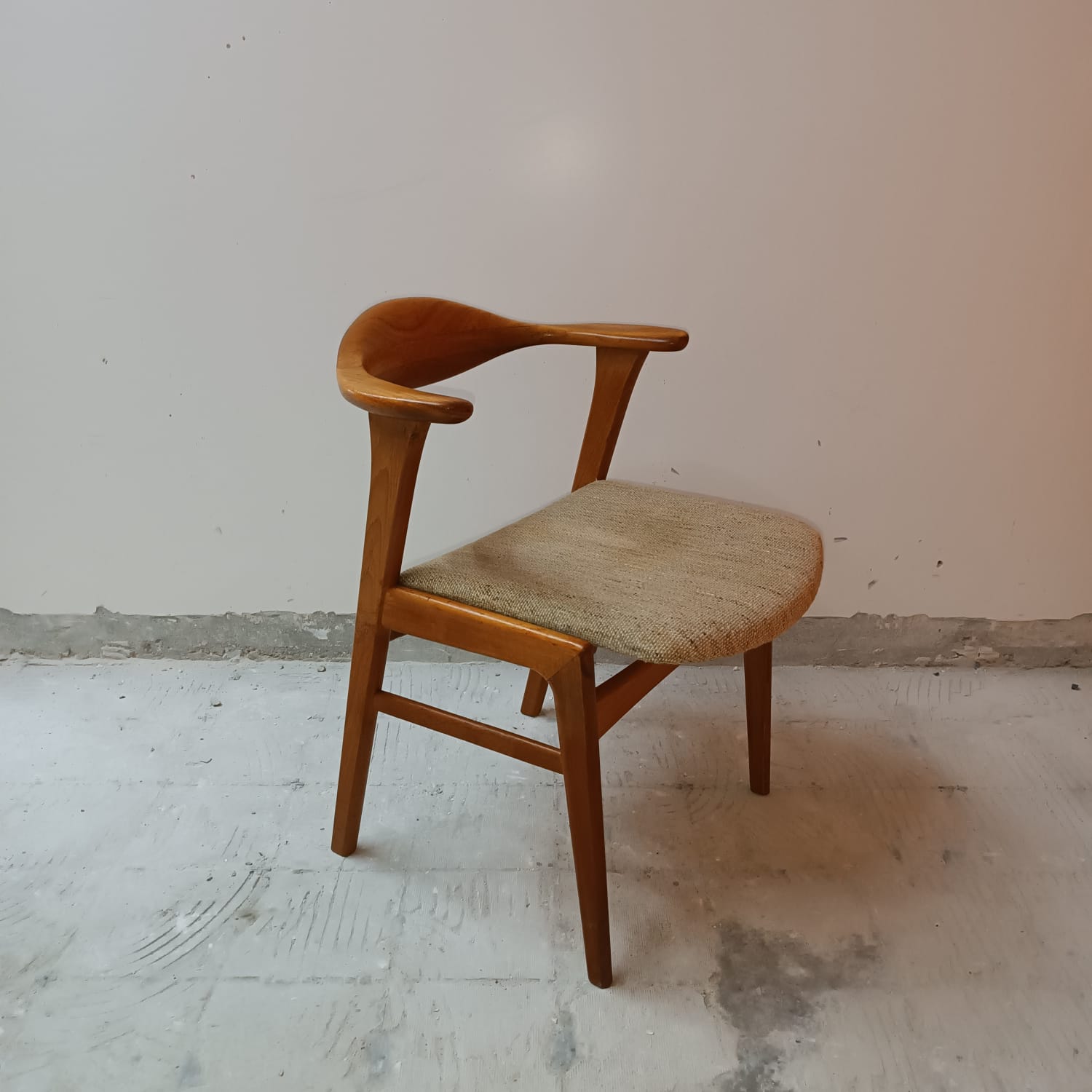 Modern Danish teak office chair from the 1960s by Erik Kirkegaard for Høng Stolefabrik
