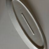 Plat navette centre de table en porcelaine 19e blanche